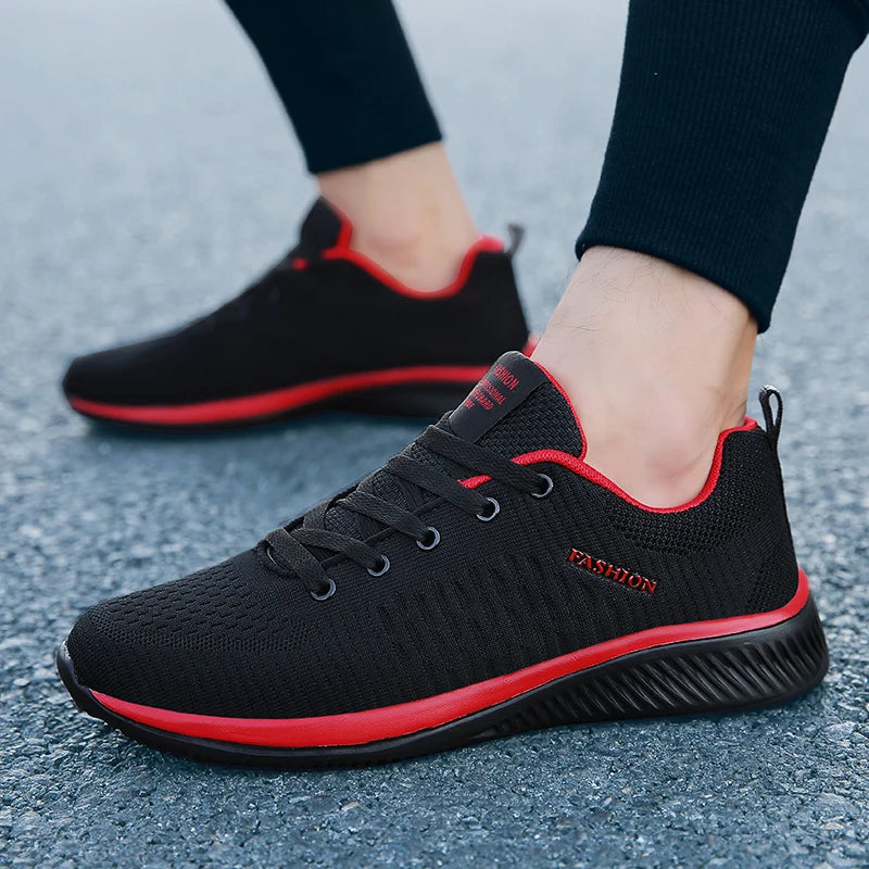 Summer Men Casual Shoes Mesh Men Flat Shoes Lightweight Big Size Breathable Walking Sneakers Men Vulcanize Shoes Tenis Masculino