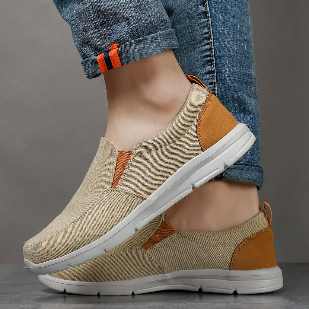 Men Casual Shoes Canvas Breathable Loafers Men Fashion New Male Comfortable Outdoor Walking Shoes Classic Loafers Men Sneakers