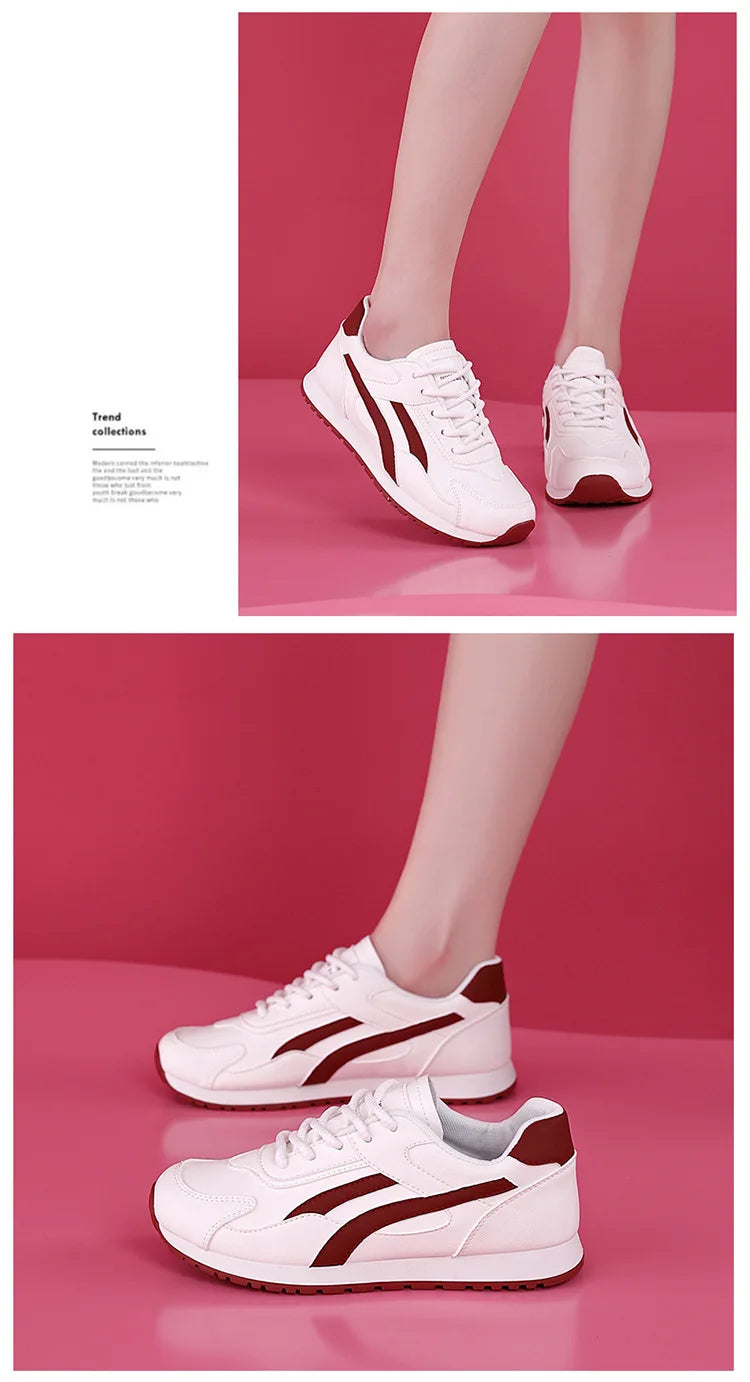 Plus Size Women White Shoes Female Spring New Style Female Student Casual Sports Versatile Sneakers Women Forrest Gump Shoes