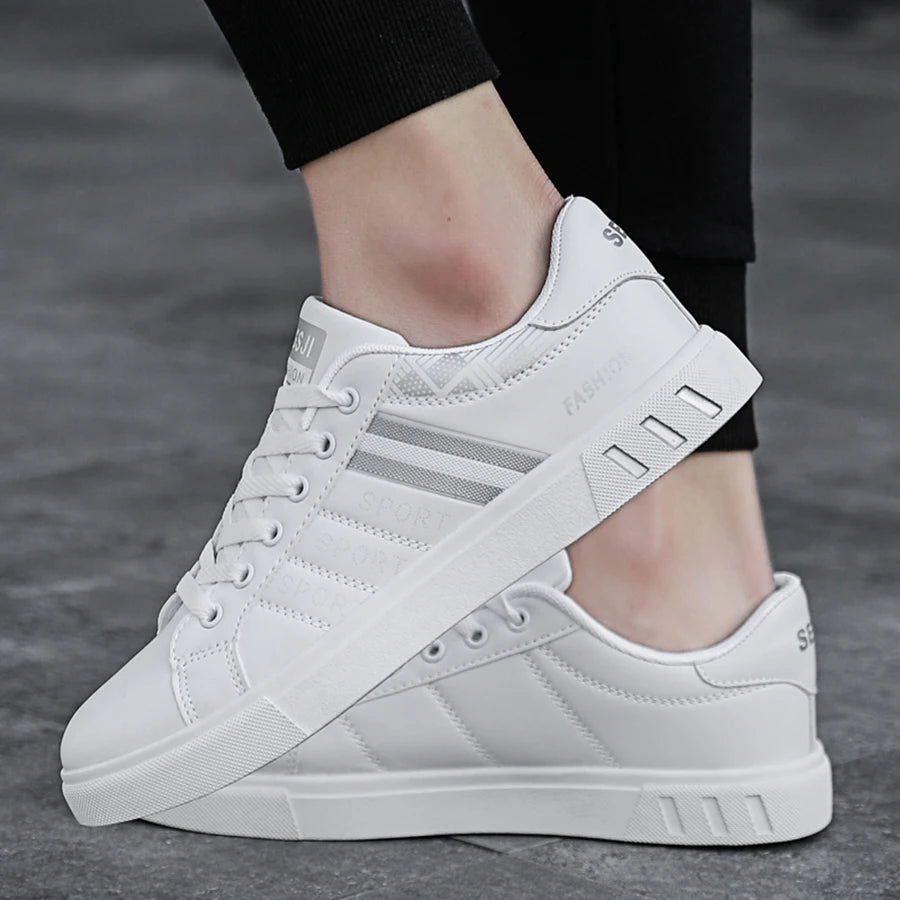 Men's lightweight casual sneakers. Everyday outdoor running and skate shoes for men. Sizes 39 to 48.