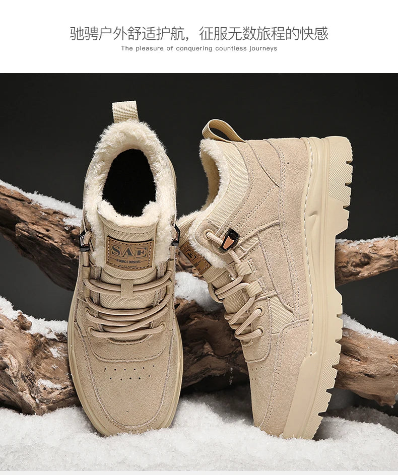 Loafers Casual Sneaker Casual Shoes Leather Shoes Male Sneakers Sports and Leisure High Boots Winter Sport Shoes for Men Fashion