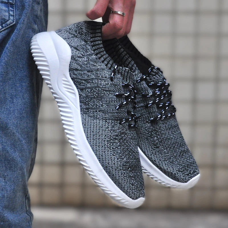 2025 New Men's Casual Shoes Breathable Outdoor Running Shoe Lace Up Lightweight Mens Vulcanized Shoes Plus Size Trend Men Shoes