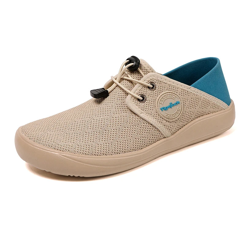 Hot Summer Mesh Men's Shoes Fashion Breathable Men Casual Shoes Handmade Flat Wading Shoes Outdoor Men Sneakers Big Size 38-46