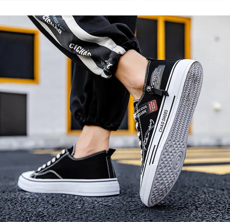 Fashion Men's Canvas Shoes Summer Breathable Men Casual Shoes Outdoor High Quality Sneakers Comfortable Low-Top Men tennis Shoes