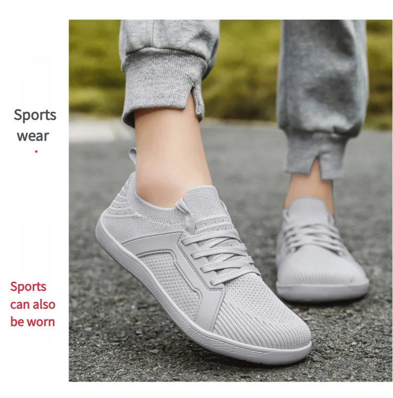 Wide Toe Sports Shoes for Men and Women Unisex Barefoot Sneakers for Hiking Yoga and Daily Wear Comfortable and Breathable