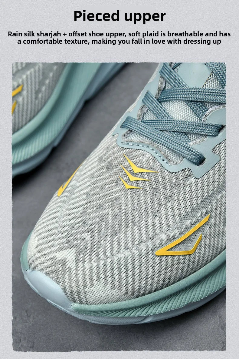 Men Sports Running Shoes Casual Carbon Plate Marathon Breathable Lightweight Women's Comfortable Athletic Nonskid Sneakers