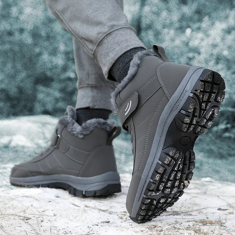 Snow Boots for Women Casual Winter Shoes Platform Non-slip Warm Fur Ankle Boots Plush Combat Outdoor Hiking Motorcycle Boots