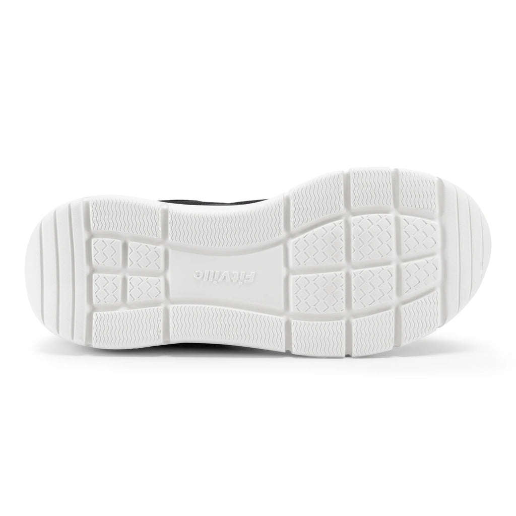 FitVille Men's Walking Shoes Wide Width Max Cushioning Lightweight Sneakers Casual Shoes for Plantar Fasciitis Pain Relief