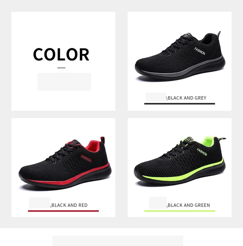 Summer Breathable Men's Casual Shoes Mesh Breathable Man Casual Shoes Fashion Moccasins Lightweight Men Sneakers Hot Sale 36-48