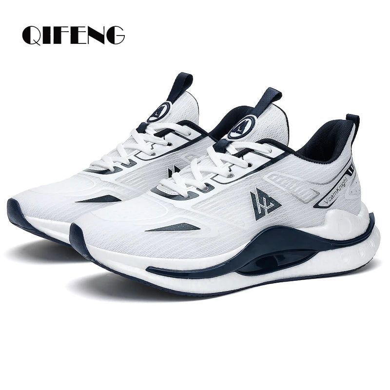 Lightweight Breathable Running Shoes Men Popcorn Shock Absorption Sneakers Flexible Anti Slip Outdoor Sports Shoes Summer Autumn