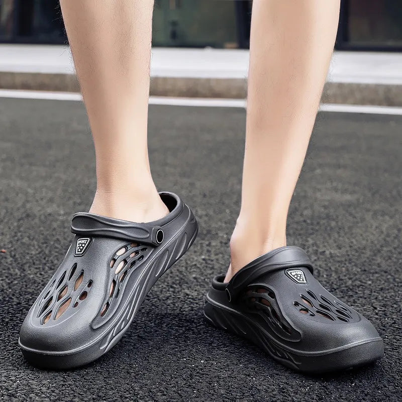 Male Slippers EVA Outdoor Vacation Simple Sandals Indoor Anti-slip Waterproof Clogs Off White Shose Summer Platform Shoes