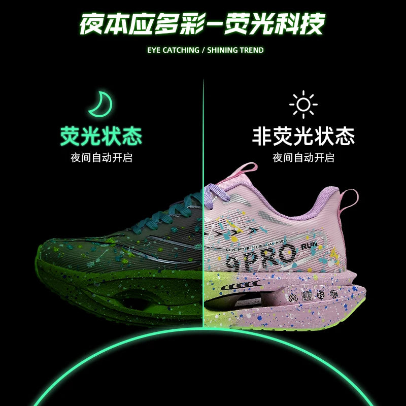 Running Shoes Speciality Carbon Board Marathon Men Sports Breathable Lightweight Women's Comfortable Athletic Nonskid Sneakers