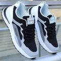 New Men's Breathable Low-Top Lace-Up Casual Shoes Comfortable Sports Shoes Lightweight PU Mesh Upgraded Version Fashionable