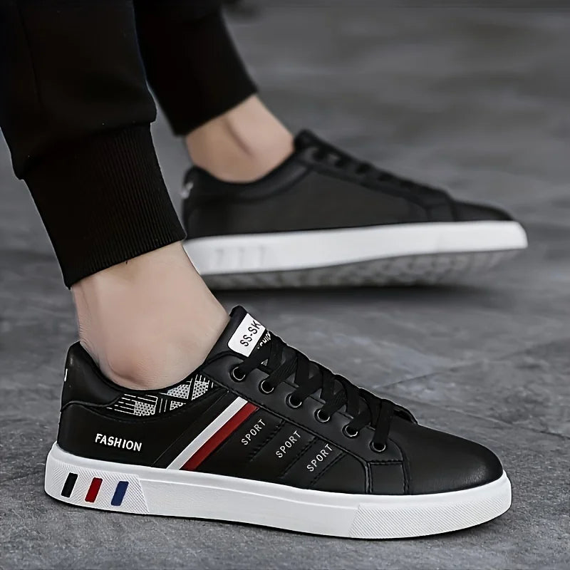 Men's lightweight casual sneakers. Everyday outdoor running and skate shoes for men. Sizes 39 to 48.