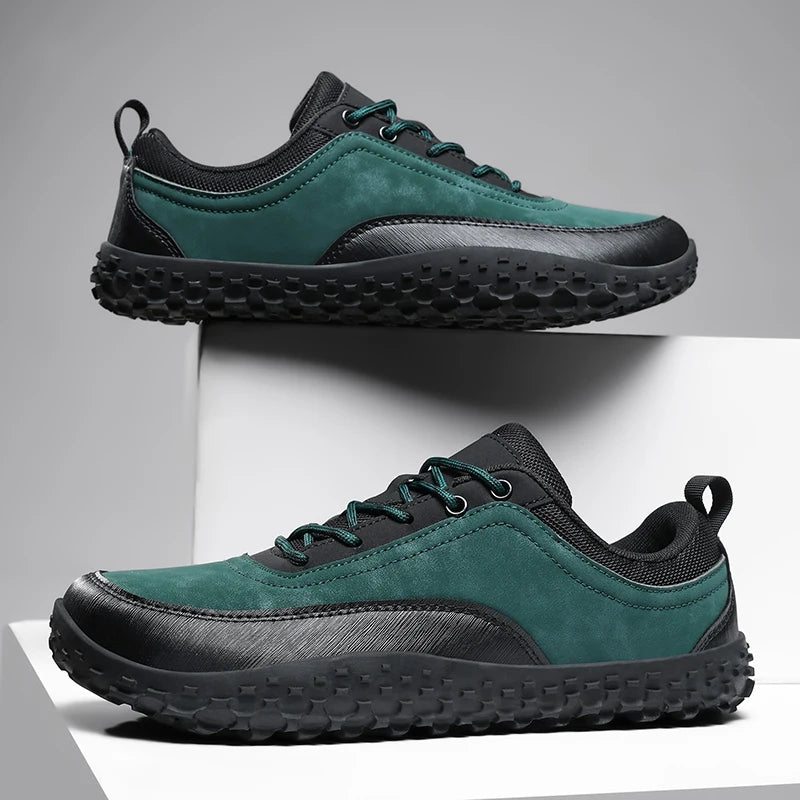 VENOCON Barefoot Minimalist Men's Stylish Style Casual Shoes Sneakers With Wide Nose Toe Box Walking Hiking Trail Footwear Man
