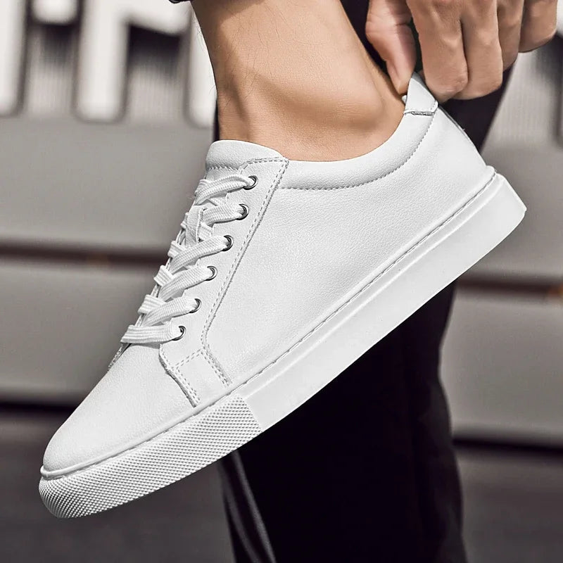 Luxury Brand Men's Sneakers Genuine Leather Casual Shoes Leisure Walk Men Shoes All-match Outdoor Skateboard Footwear For Male