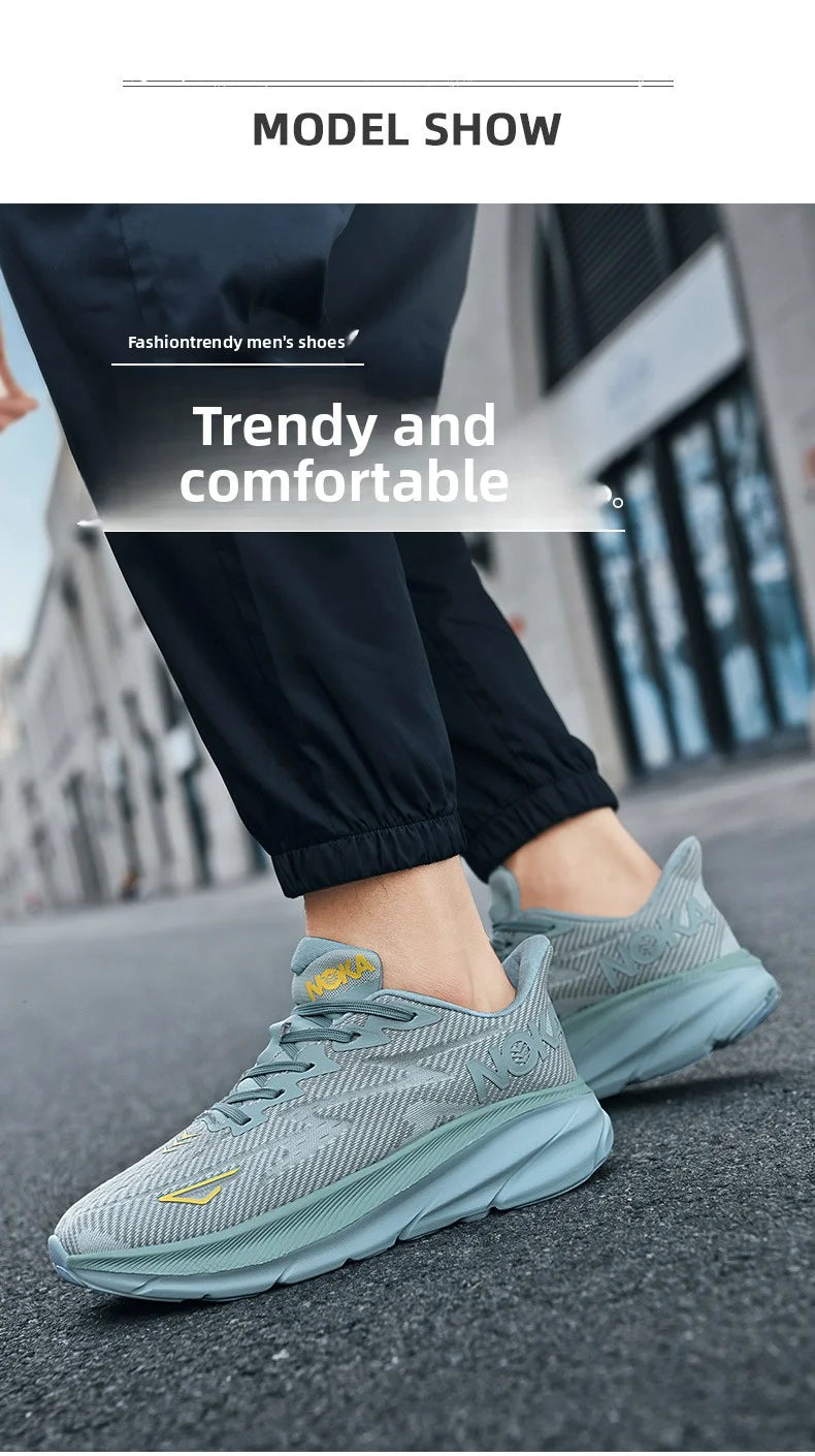Men Sports Running Shoes Casual Carbon Plate Marathon Breathable Lightweight Women's Comfortable Athletic Nonskid Sneakers