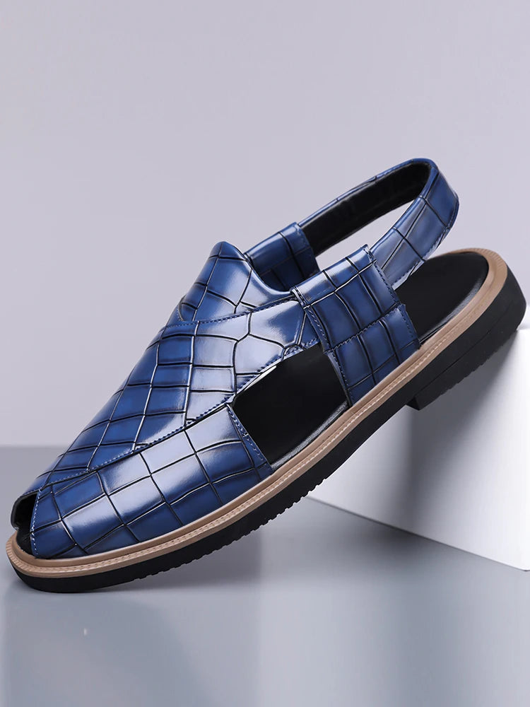 Men's Summer Fashionable Breathable Sandals Wear-Resistant Anti-Slip Comfortable Versatile Trendy Men's Shoes-2021