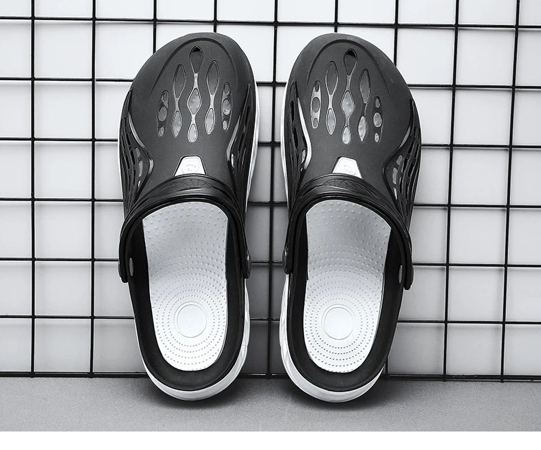 Summer Comfortable Men's Garden Clogs Male Outdoor EVA Injection Clogs Casual Sandal Men Beach Slippers Water Shoes Pool Sandals