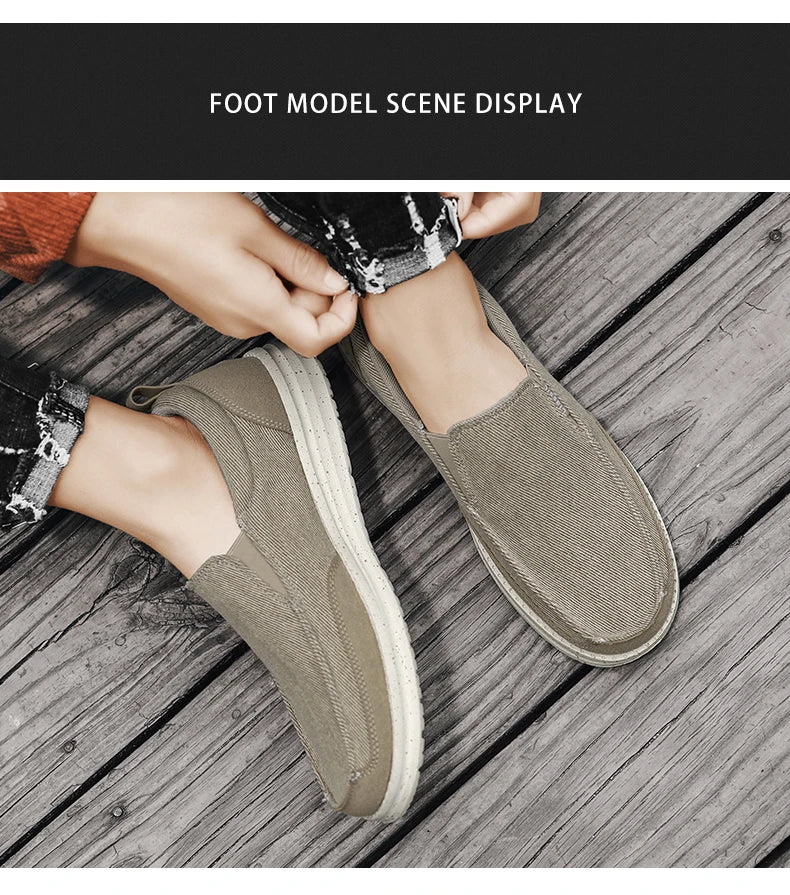 Brand Men's Shoes Canvas Breathable Casual Shoes Men Sneakers Flat Light Outdoor Walking Shoes Zapatillas Hombre Plus Size 39-47