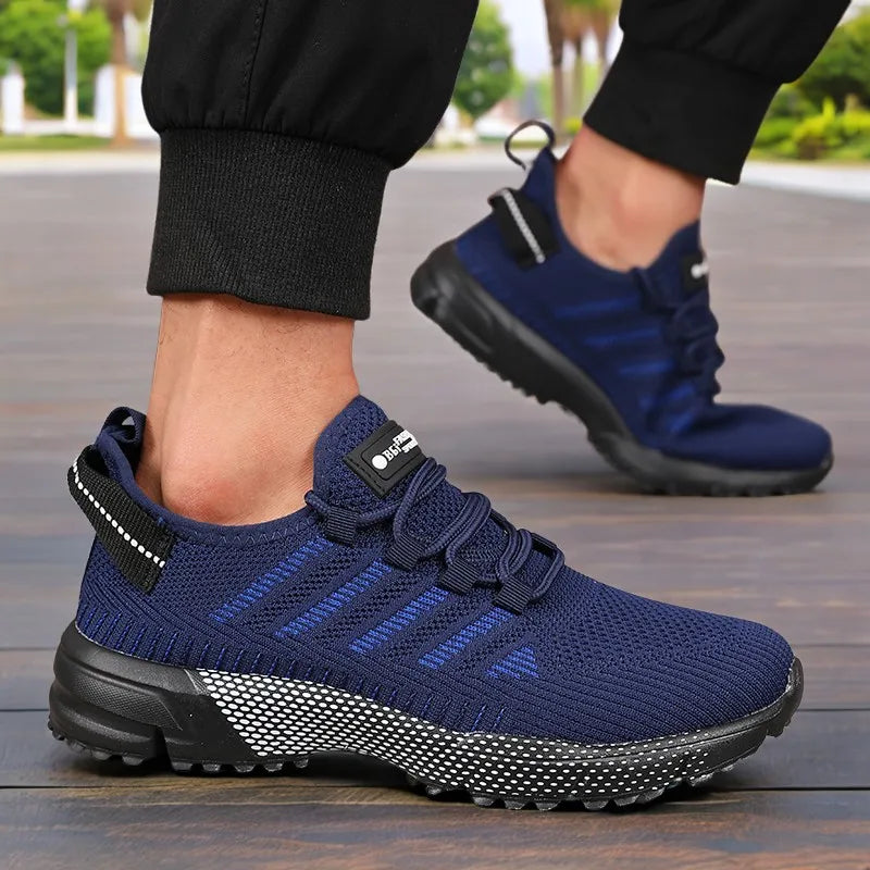 Men Running Shoes New 2025 Breathable Mesh Outdoor Casual Sneakers  Lightweight Comfortable Women Shock-absorption Black Tennis