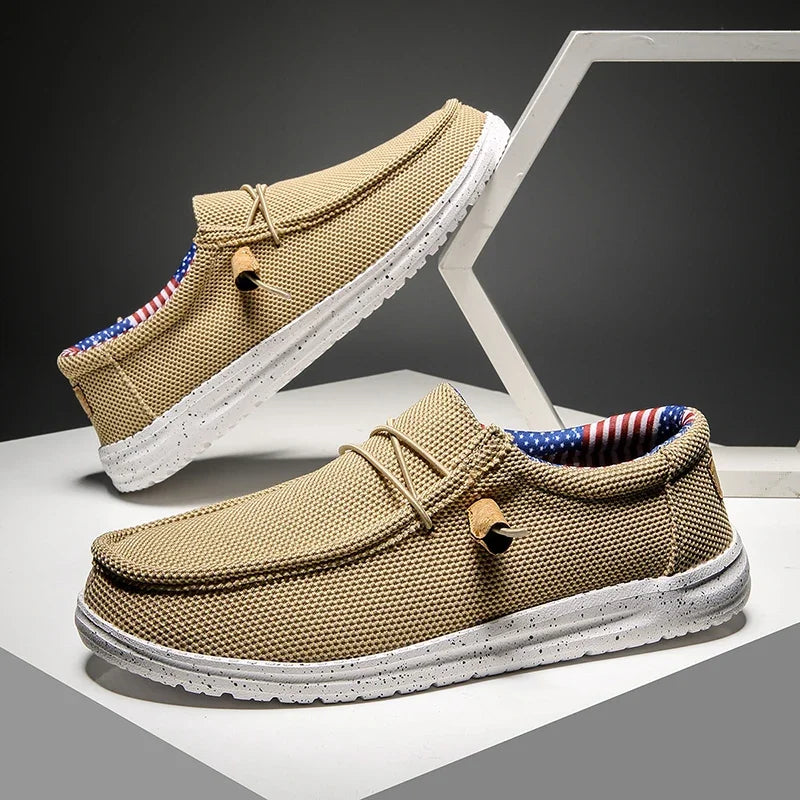 Canvas Loafers Comfortable Walking Flats for Man  Non Slip Soft Moccasins Sneakers Summer loafers Men Casual Shoes Slip on