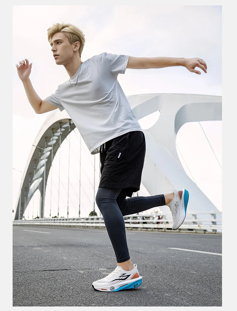 New Sports Shoes for Men Women Running Sneakers Carbon Plate Male Marathon Racing Shock-absorbing Athletics Sport Training Shoes