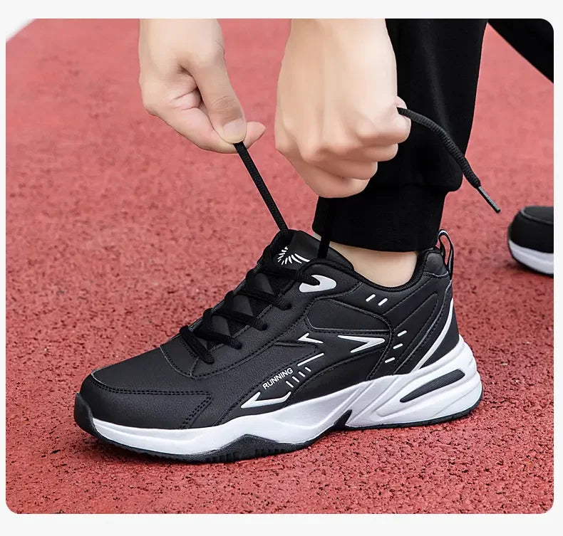 Chunky Sneaker for Men Thick Sole Versatile 2025 New Trend Mesh Lace Up Breathable Casual Sports Shoes Increased Soft Soles