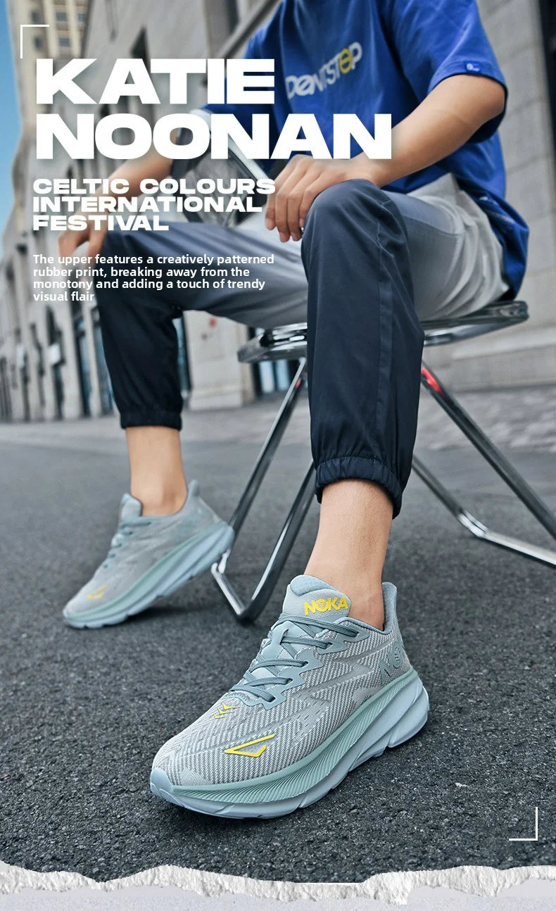 Men Sports Running Shoes Casual Carbon Plate Marathon Breathable Lightweight Women's Comfortable Athletic Nonskid Sneakers