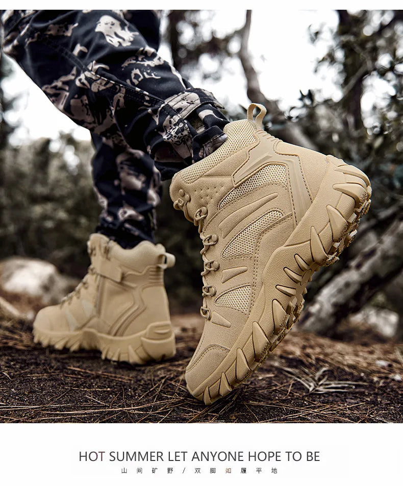 New Men's Boots Outdoor Hiking Boots Men Winter Desert Boots Motocycle Boots Zapatos Hombre