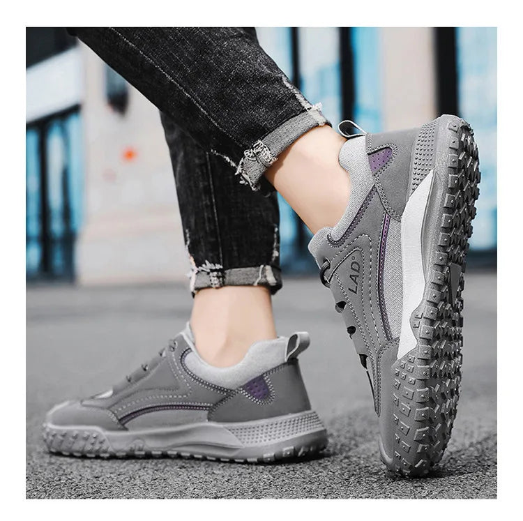 High Quality Men's Sneakers Classics Men Lace-up Shoe for Outdoor Breathable Hiking Shoes Comfortable Sneakers Male Safety Shoes