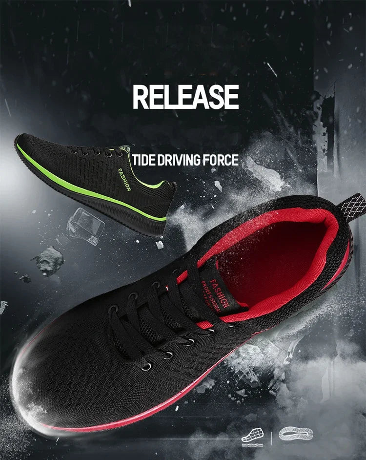 Summer Breathable Men's Casual Shoes Mesh Breathable Man Casual Shoes Fashion Moccasins Lightweight Men Sneakers Hot Sale 36-48
