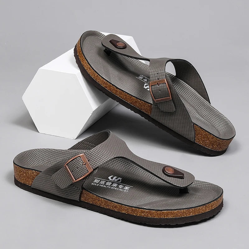 Big Size Mens Flip Flops Microfiber Leather Slippers Clogs Chanclas Hombre Chinelo Masculino Claquette Homme Summer Casual Shoes