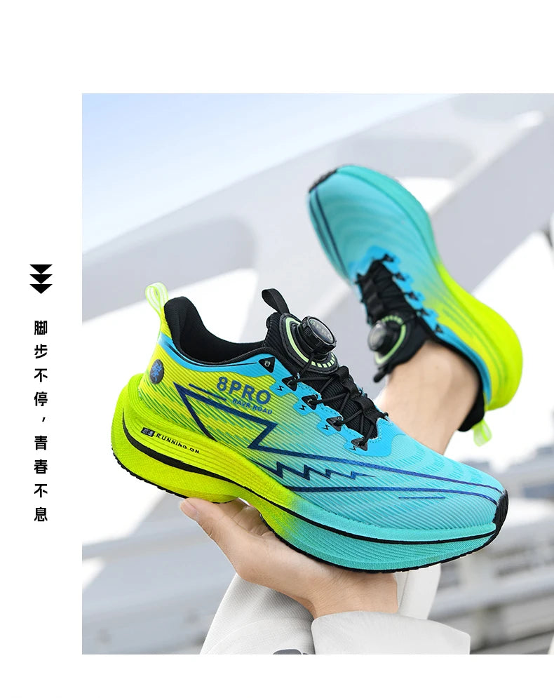 Athletic Running Shoes Men Professional Carbon Board Marathon Sports Breathable Lightweight Women Comfortable Casual Sneakers