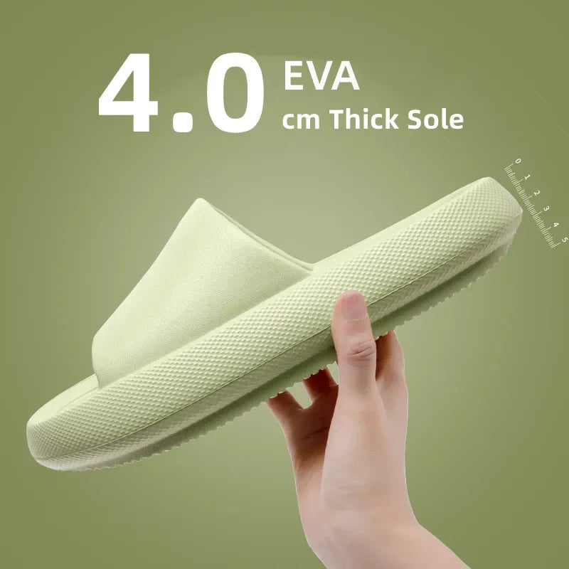 Big Size 48 49 Men Slippers Women Soft EVA Platform Thick Sole Slides Summer Beach Sandals Couples Home Anti-Slip Bathroom Shoes