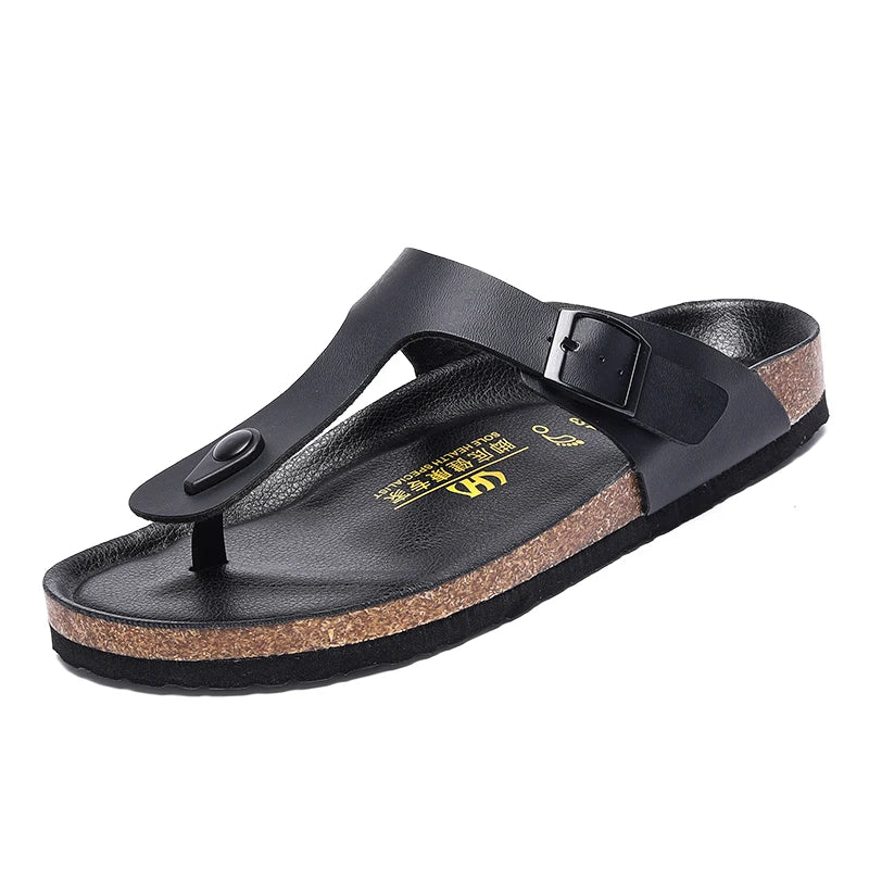 Big Size Mens Flip Flops Microfiber Leather Slippers Clogs Chanclas Hombre Chinelo Masculino Claquette Homme Summer Casual Shoes