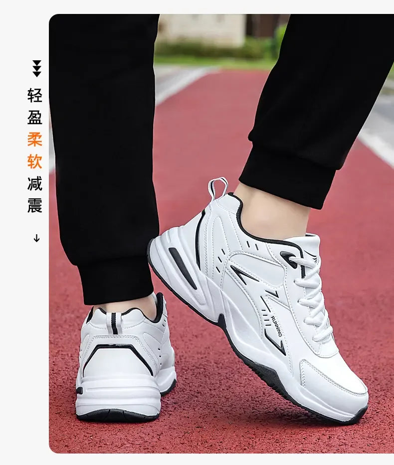 Chunky Sneaker for Men Thick Sole Versatile 2025 New Trend Mesh Lace Up Breathable Casual Sports Shoes Increased Soft Soles
