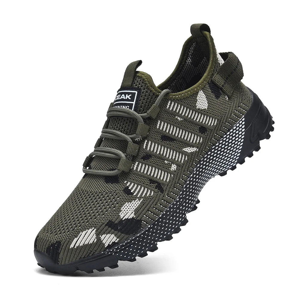 Men's lightweight sneakers summer new breathable anti-slip outdoor racing running shoes fashion Joker student speed sports shoes
