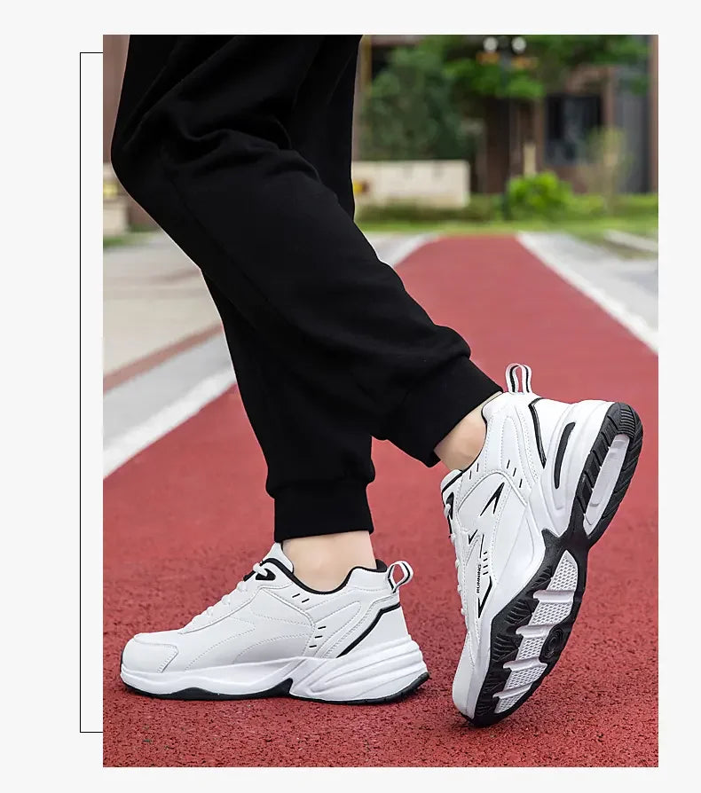 Chunky Sneaker for Men Thick Sole Versatile 2025 New Trend Mesh Lace Up Breathable Casual Sports Shoes Increased Soft Soles