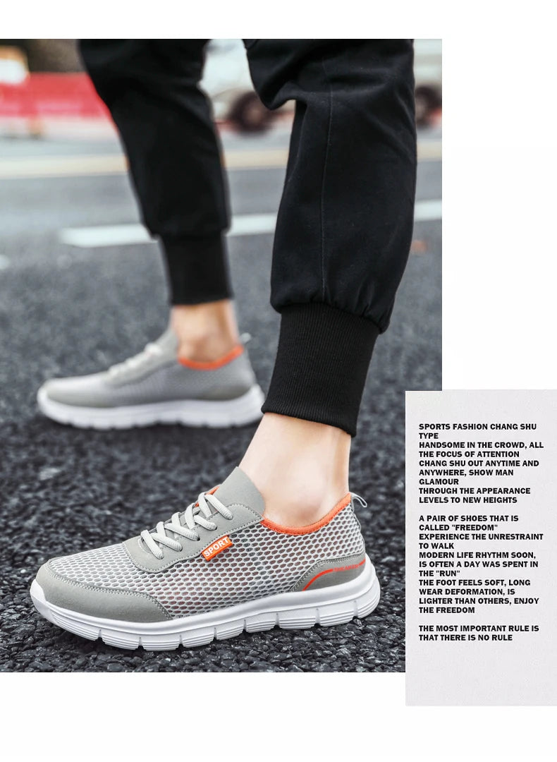 Men Shoes Spring Summer Soft Loafers Walking Shoes Lightweight Mesh Casual Shoes Men Sneakers Tenis Masculino Zapatillas Hombre