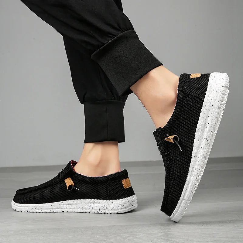 Canvas Loafers Comfortable Walking Flats for Man  Non Slip Soft Moccasins Sneakers Summer loafers Men Casual Shoes Slip on