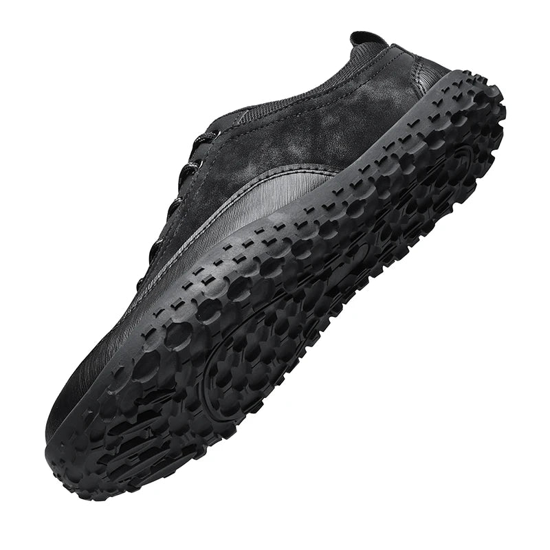 VENOCON Barefoot Minimalist Men's Stylish Style Casual Shoes Sneakers With Wide Nose Toe Box Walking Hiking Trail Footwear Man