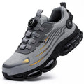 ZLMY Rotating Button Safety Shoes Men Steel Toe Sneakers Air Cushion Work Shoes Man Puncture Proof Work Safety Boots Protective