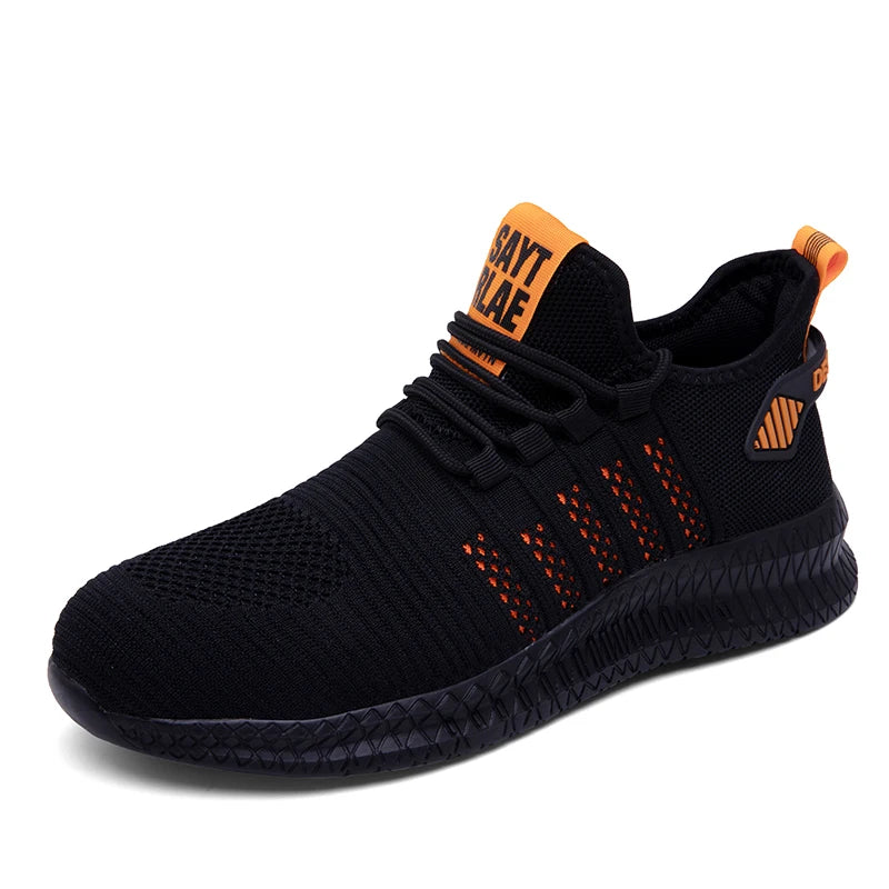 Work Safety Shoes Men's Safety Boots Anti-smash Work Shoes with Steel Toe Shoes Men Work Boots Anti-stab Safety Sneakers Male