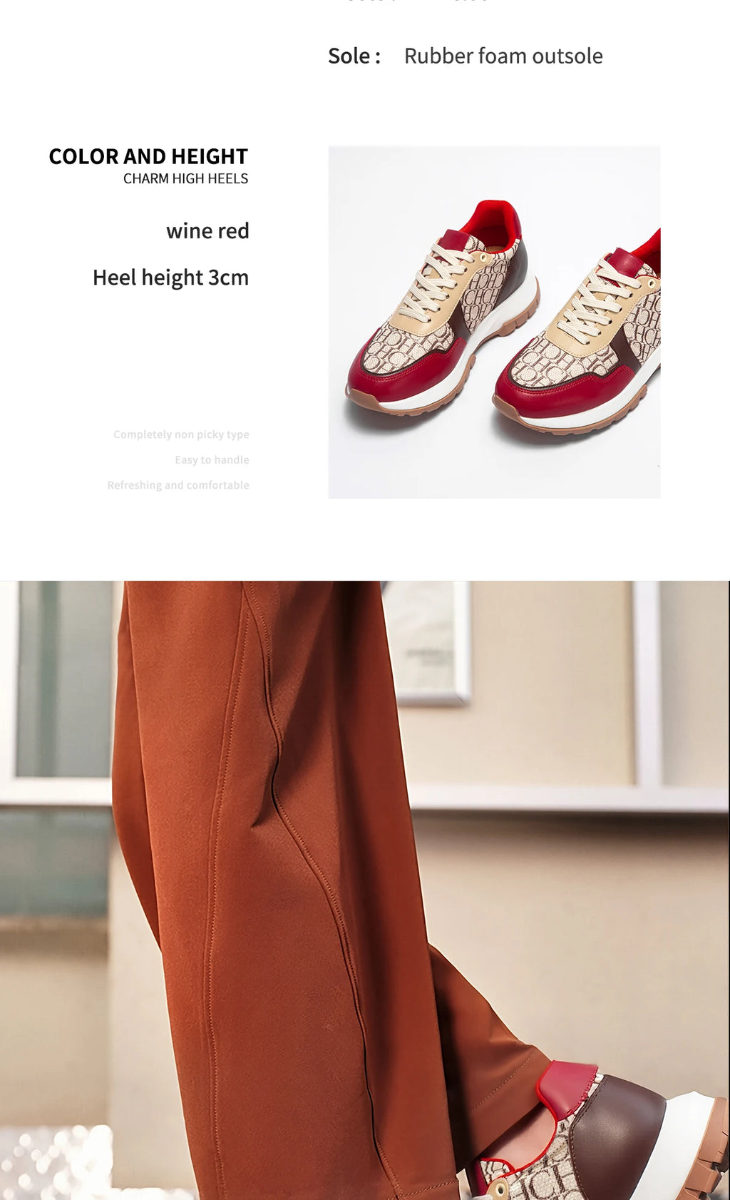 Women's Vulcanized Shoes 2025 Winter New Anti slip Outdoor Walking Shoes Wine Red Women's Shoes