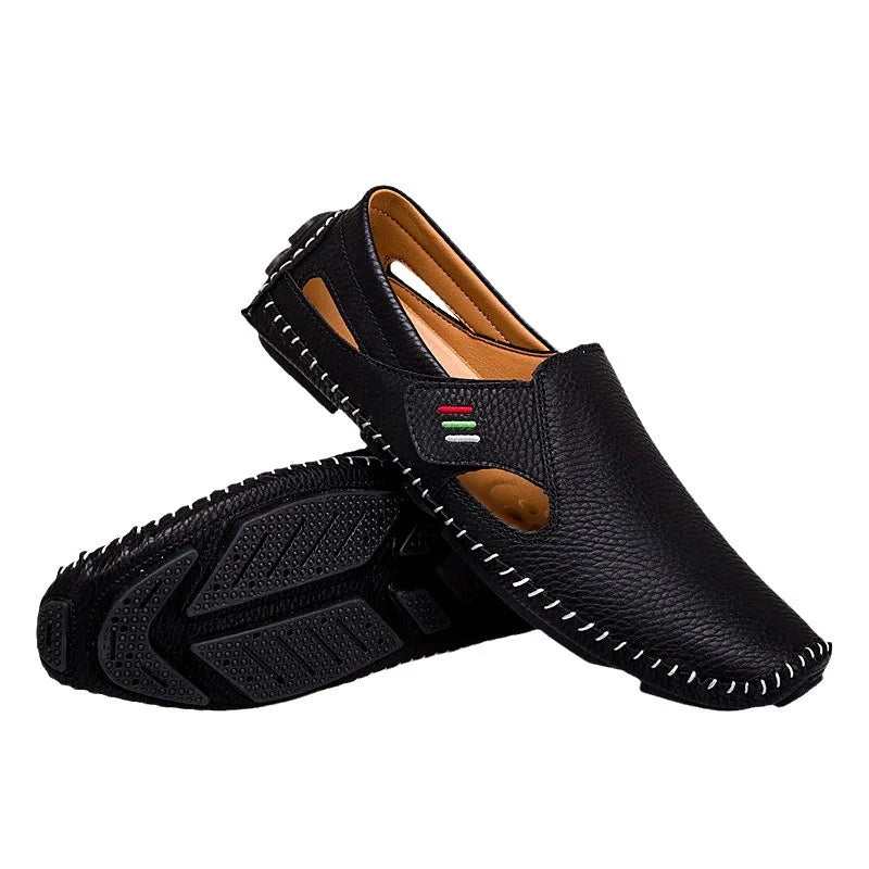Men's Moccasins Summer Walking Breathable Casual Shoes Flat Shoes