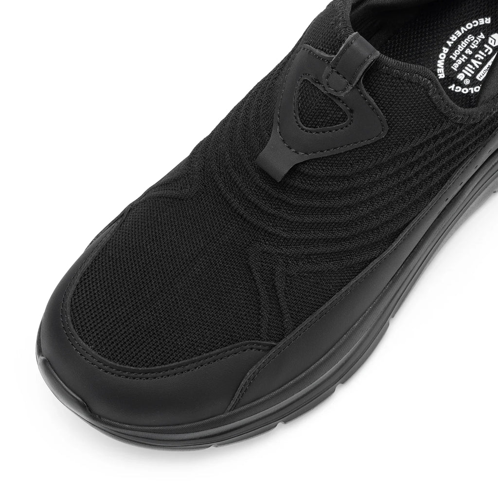 Fitville Wide Men'S Slip-On Running Shoes Lightweight Breathable Outdoor Casual Sports Walking Shoes Sneakers For Swollen Feet