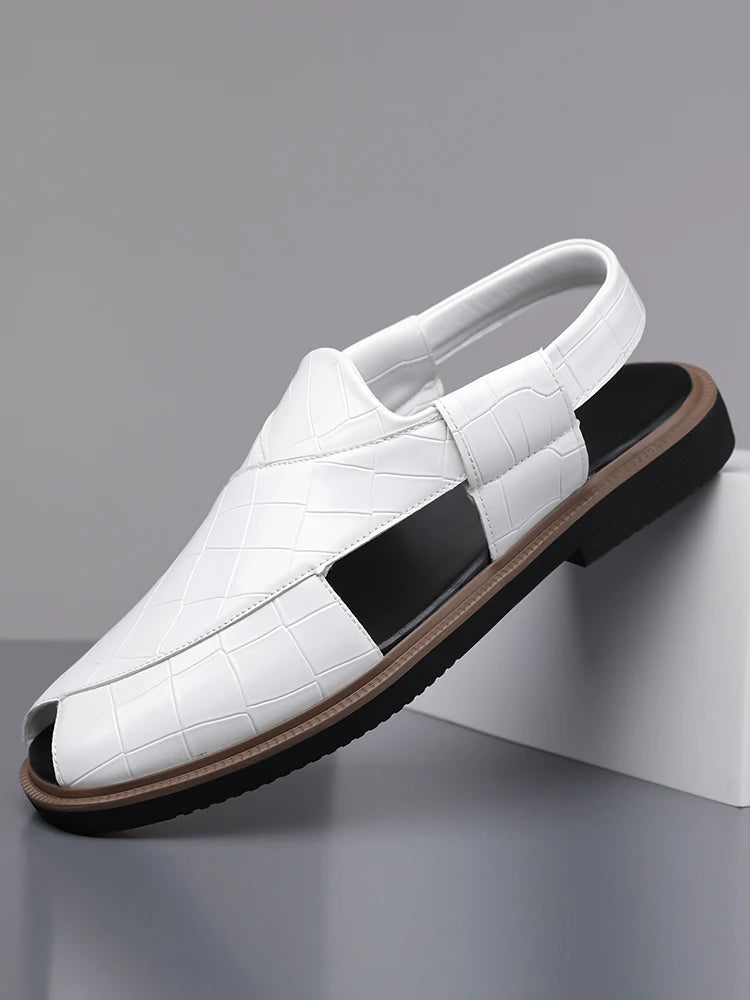 Men's Summer Fashionable Breathable Sandals Wear-Resistant Anti-Slip Comfortable Versatile Trendy Men's Shoes-2021