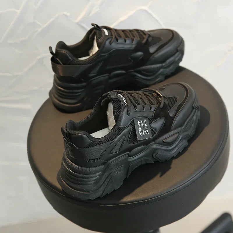 Chunky Platform Sneakers for Women Autumn New Fashion Thick Sole Vulcanized Shoes Woman Casual Non Slip Breathable Sports Shoes
