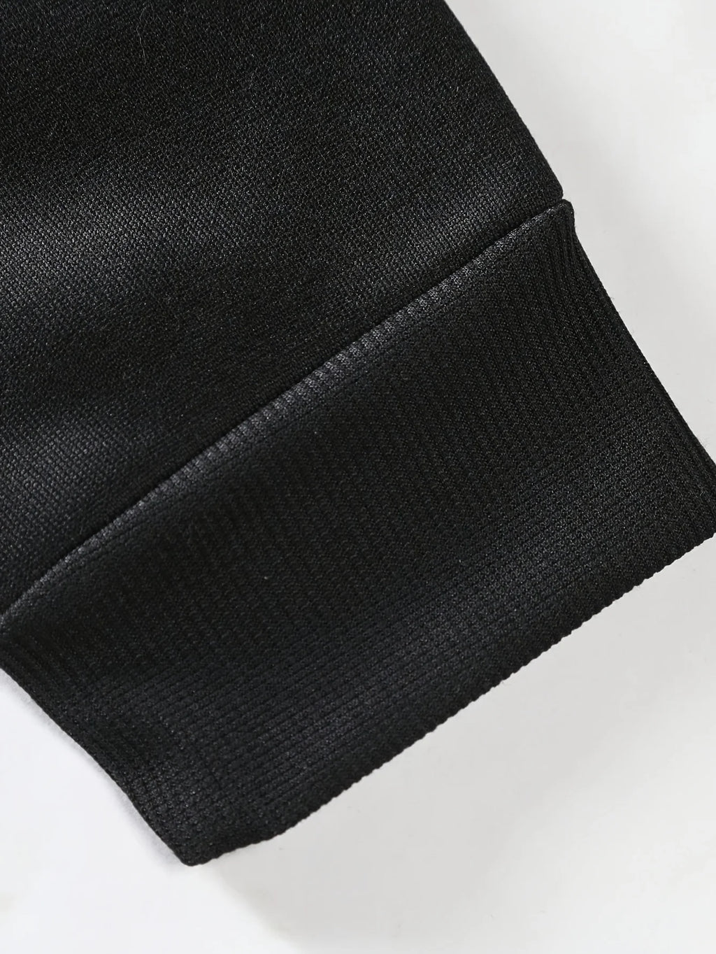 Black round Neck Sweatshirt Men's Casual Fashion Solid Color Sporty Loose Fit Spring Autumn Wear for Teenagers And Adults